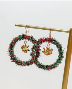 Wreath Holiday Earrings
